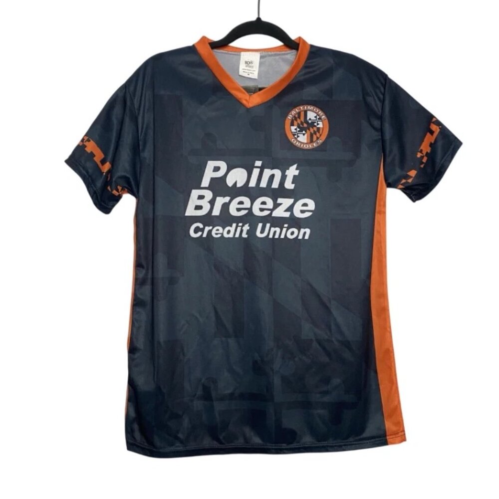 Baltimore Orioles Point Breeze Credit Union SGA Soccer Jersey Size Medium